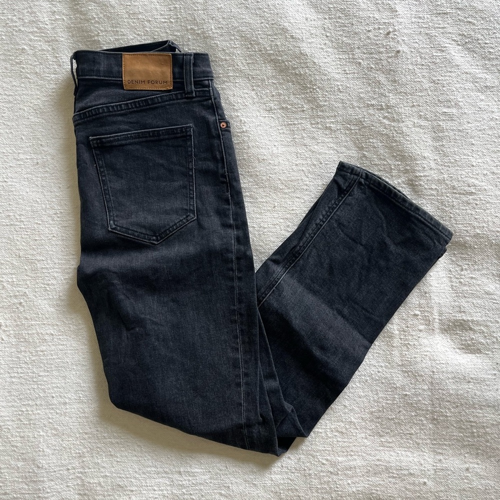Denim Forum Arlo High Rise Straight Leg